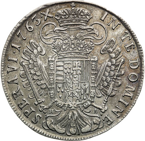 1/2 Tolar 1763 - revers