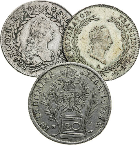 20 Krejcar (3 ks) - avers