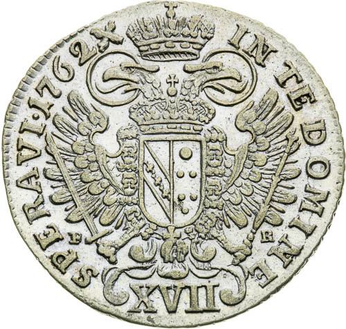 XVII Krejcar 1762 - revers