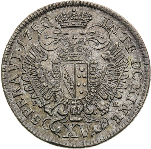 XV Kreutzer 1750 - back
