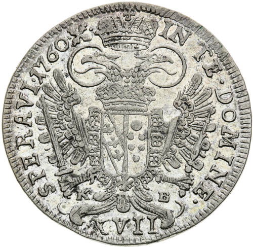 XVII Kreutzer 1760 - back