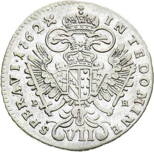 VII Kreutzer 1762 - back