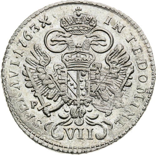 VII Kreutzer 1763 - back