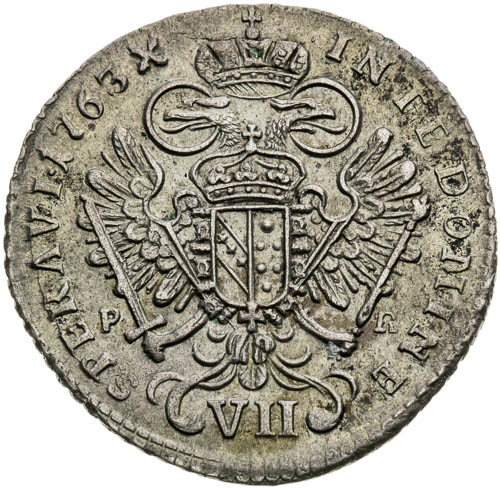 VII Kreutzer 1763 - back