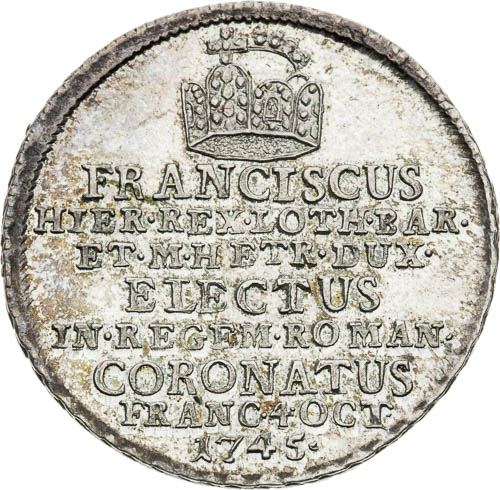 Silver Token 1745 - front