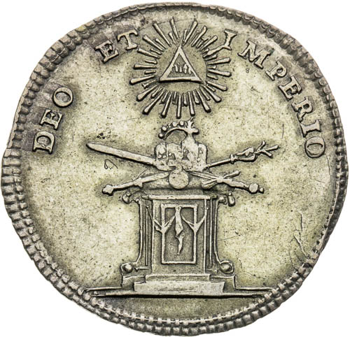 Silver Token 1745 - back