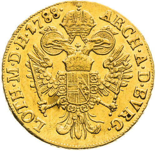 Dukát 1788 - revers
