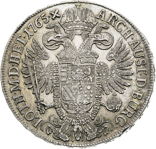 Tolar 1765 - revers
