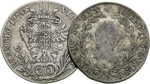 20 Krejcar (2 ks) - revers