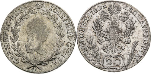 20 Krejcar (2 ks) - avers