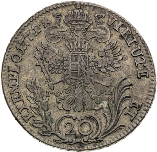 20 Krejcar 1771 - revers