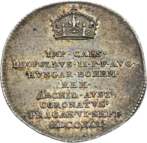 Stříbrný žeton 1791 - avers