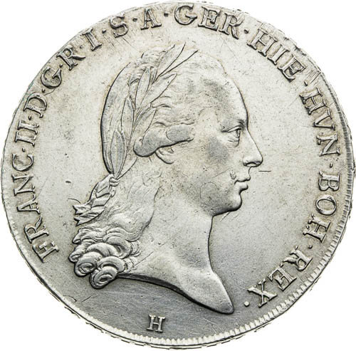 Křížový tolar 1795 - avers