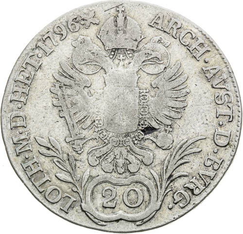 20 Kreutzer 1796 - back