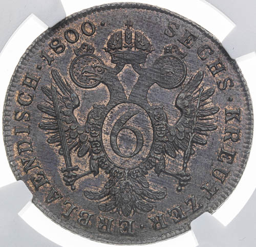 6 Krejcar 1800 - revers