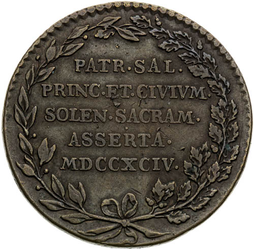2 Liard 1794 - back