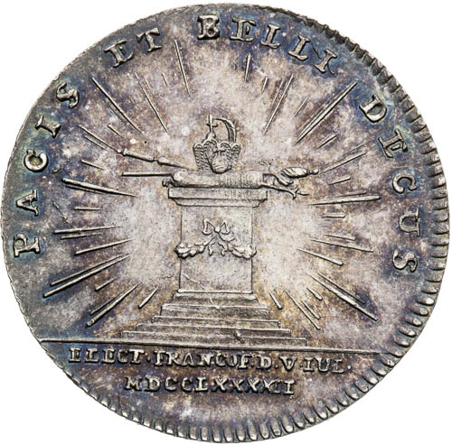 Silver Token 1792 - back