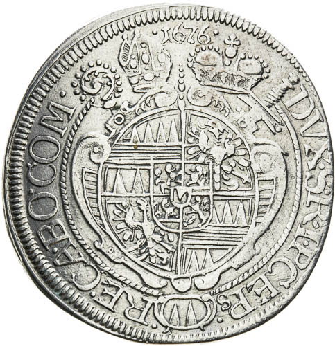 XV Kreutzer 1676 - back