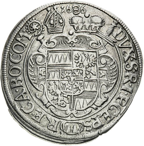 XV Kreutzer 1686 - back