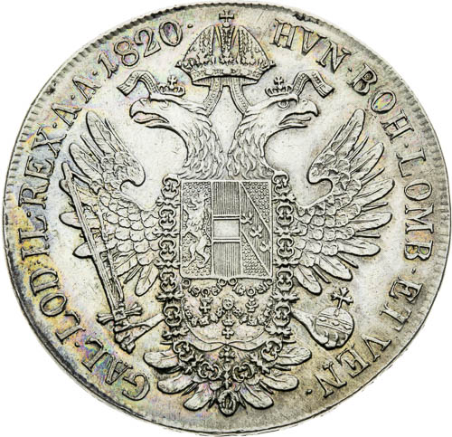 Tolar 1820 - revers