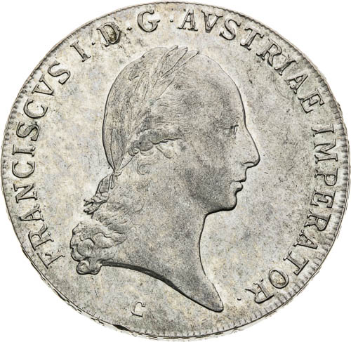 Tolar 1821 - avers