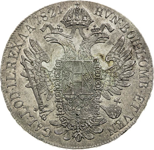 Tolar 1821 - revers