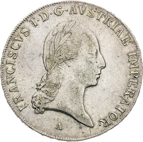 Tolar 1821 - avers