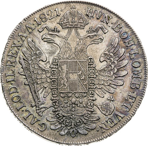 Tolar 1821 - revers
