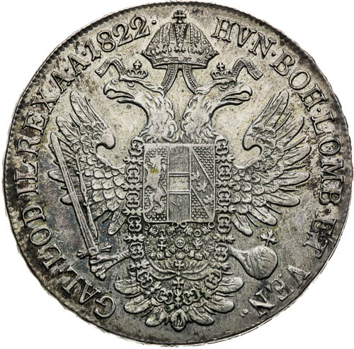 Tolar 1822 - revers