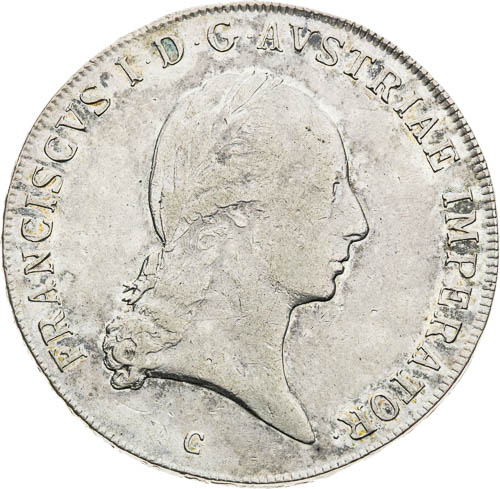 Tolar 1822 - avers