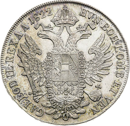 Tolar 1822 - revers