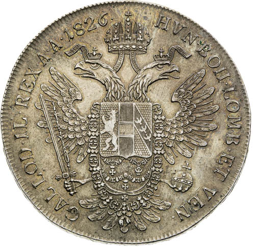 Tolar 1826 - revers