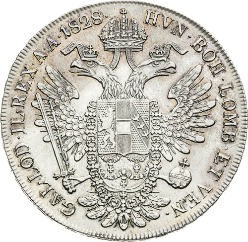 Tolar 1828 - revers