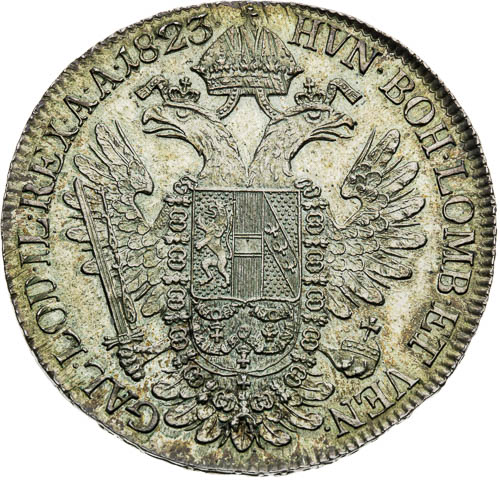 1/2 Tolar 1823 - revers