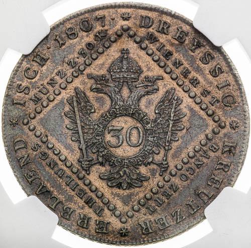 30 Krejcar 1807 - revers