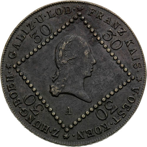 30 Krejcar 1807 - avers