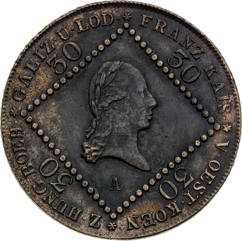 30 Krejcar 1807 - avers
