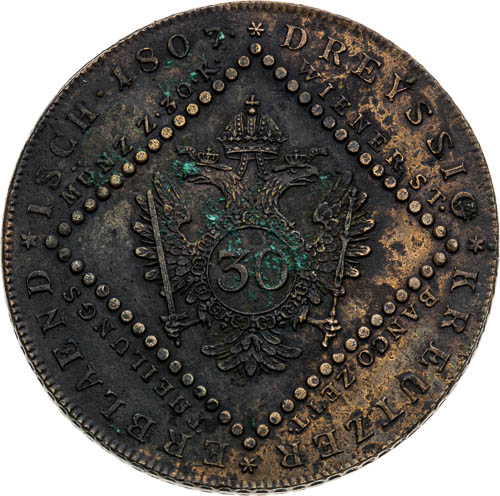 30 Krejcar 1807 - revers