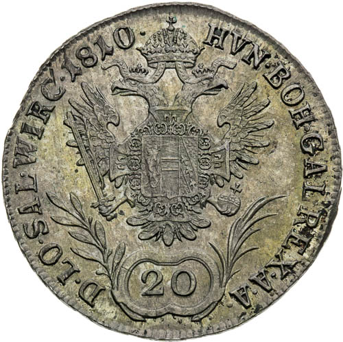 20 Krejcar 1810 - revers