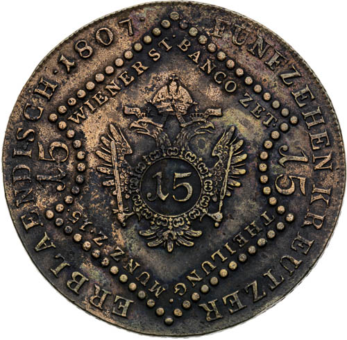15 Krejcar 1807 - revers