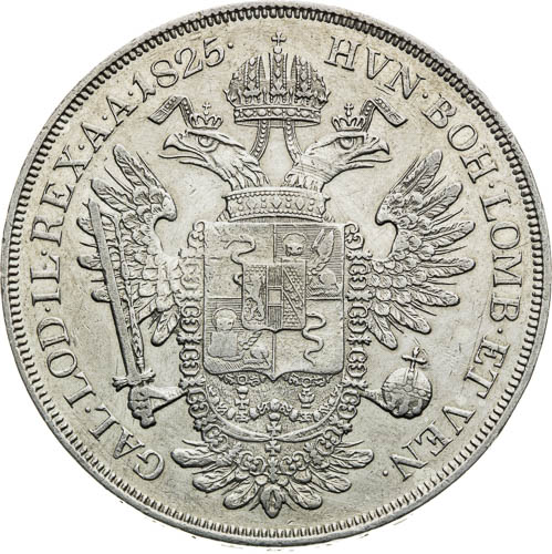 Scudo 1825 - revers