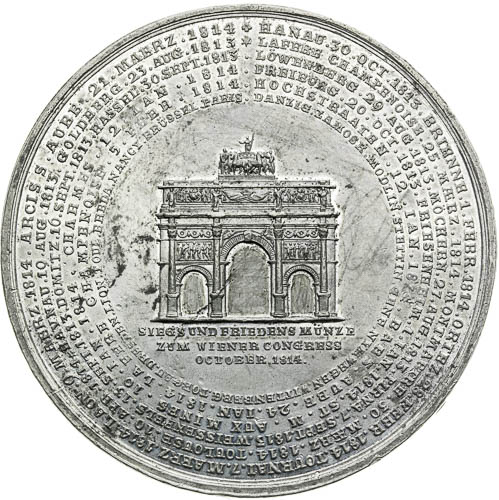 Medaile 1814 - revers