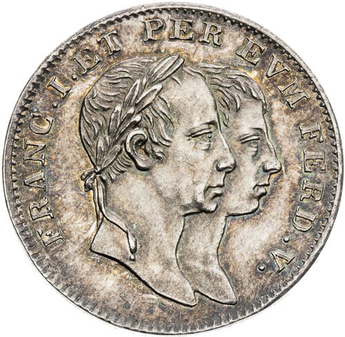 Stříbrný žetón 1830 - avers