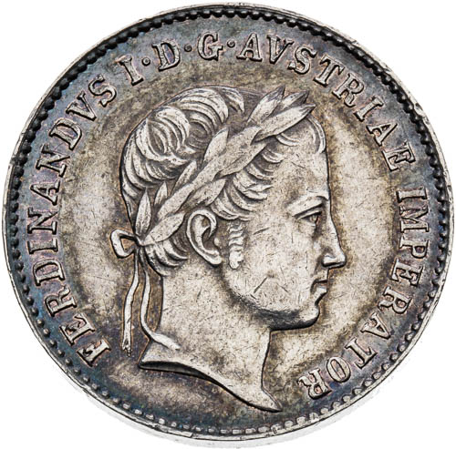 Stříbrný žeton 1836 - avers