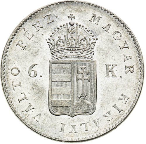 6 Kreutzer 1849 - front
