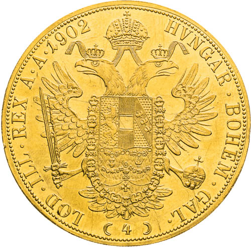 4 Dukát 1902 - revers