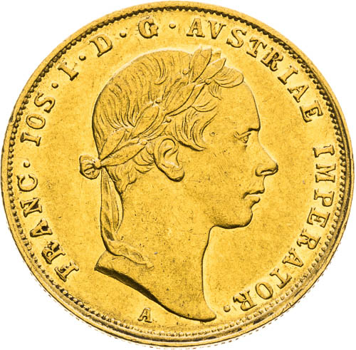 Dukát 1854 - avers
