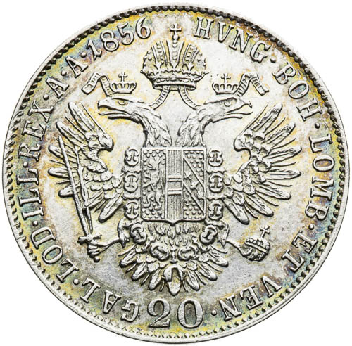 20 Grajciar 1856 - reverz