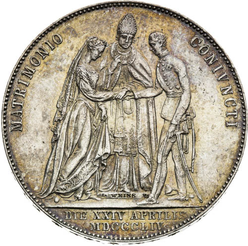 Gulden 1854 - back