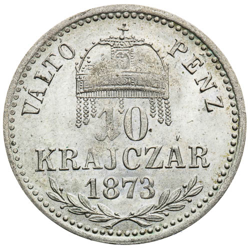 10 Krejcar 1873 - revers